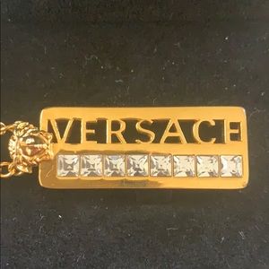 Versace Greca Logo Necklace **Vintage**